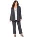Plus Size Women's Right Fit™ Curvy Blazer by Catherines in Rich Grey (Size 30 W)