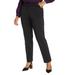 Plus Size Women's Kady Fit Double-Weave Pant by ELOQUII in Black (Size 24)