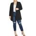 Plus Size Women's Long Essential Blazer by ELOQUII in Totally Black (Size 16)