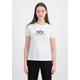 T-Shirt ALPHA INDUSTRIES "ALPHA Women - T-Shirts New Basic T G Wmn" Gr. M, weiß (white) Damen Shirts Jersey