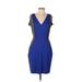 Sachin + Babi Casual Dress - Sheath: Blue Color Block Dresses - Women's Size 10