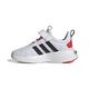 adidas Racer TR23 Shoes Kids8 EL Sneaker, FTWR White/Core Black/Bright Red Strap, 35.5 EU