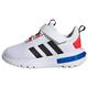 adidas Unisex Baby Racer TR23 Kids Shoes-Low (Non Football), FTWR White/core Black/Bright red, 25.5 EU