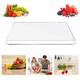 Chopping Board, Acrylic Cutting Board, Clear Chopping Board Worktop Saver, 45x40cm Anti-Slip Desk Pad Chopping Board with Lip, Cutting Board Mat Counter Top Protector for Kitchen Accessories (45*40CM)