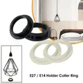 Adaptateur de collier d'abat-jour E14/inda support d'ampoule abat-jour noir/blanc accessoires 2
