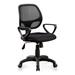 Inbox Zero Scotty 21.5" Width Mesh Height Adjustable Office Chair Upholstered/Mesh in Black/Gray | 34.5 H x 21.5 W x 24.5 D in | Wayfair