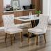 High-End Tufted Solid Wood Dining Chair, Set of 2