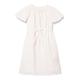 mimo Mädchen (Kids) Langes Kurzarm Kleid 23430121, Weiss Pinkorange Punkte, 140