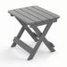 Outdoor Adirondack Foldable Side Table,Patio End Table for Poolside Garden, Weather Resistant Coffee Table