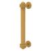 Allied Brass 8 Inch Door Pull with Grooved Accents - 1.4"W x 2.5"D x 8"L