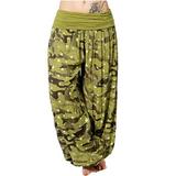 Teacher Appreciation Gifts POROPL Cargo Pants for Women Clearance Under $20 Casual Loose Wide Leg Printed Khaki Pants for Women Yellow Size L