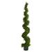 Nearly Natural T1537 6 ft. Cypress Spiral Topiary Artificial Tree