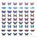 Nail 8 Sheet Butterfly Nail Stickers 3D Self Adhesive Nail Decals Colorful Butterflies Spring Flowers Nail Designs For Acrylic Nails Supplies Manicure Decorations Semi Cu Gel Nails