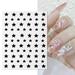 NIUREDLTD Airbrushs Nail Stickers Nail Stencils French Tip Butterfly Star Heart Line Nail Decals Printing Template DIY Stencil Tool Nail Designs Nail Decorations