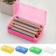 Large Capacity Clear Pencil Box Pencil Case for Kids Pencil Box for Kids Plastic Pencil Boxes Stackable Design Supply Boxes for Kids Boys School Classroom