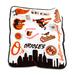 Baltimore Orioles 50'' x 60'' Native Raschel Plush Throw Blanket