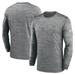 Men's Nike Anthracite Los Angeles Chargers Velocity Long Sleeve T-Shirt