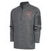 Men's Antigua Heather Charcoal Worcester Red Sox Fortune Quarter-Zip Pullover Jacket