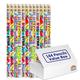 Bulk Value Box 144 x Birthday Glitz, Extra Shiny HB Pencils with Erasers. Ideal Class Gift.