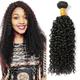 Kinky Curly Bundles Brazilian Virgin Human Hair Bundles Long Curly Weave Bundles Human Hair Natural Black Color Can be Dyed 1 Bundle Curly Human Hair 100g 24 Inch