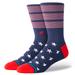 Men's Stance Navy MLB Bars USA Crew Socks