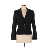 Talbots Blazer Jacket: Short Black Solid Jackets & Outerwear - Women's Size 8