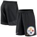 Men's Nike Black Pittsburgh Steelers Stretch Performance Shorts