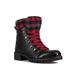 Santana Canada Niko Winter Hiker Boots - Women's Black/Plaid 6 NIKOBLACK / PLAID6