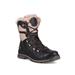 Santana Canada Majesta3 Leather Winter Boot - Women's Black Pink 6 MAJESTA3BLACK PINK6