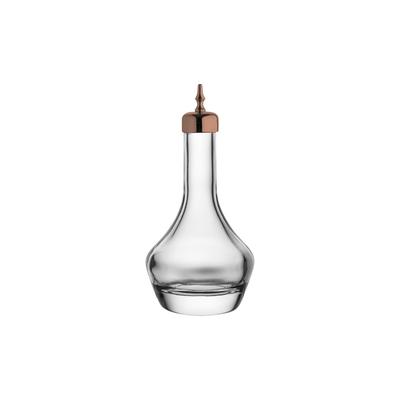 Steelite UR90265 3 1/2 oz Utopia Bitters Bottle w/ Copper Dasher, Clear