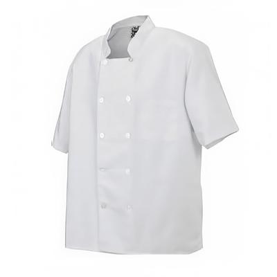 Chef Revival J105-XL Twill Chef Coat, Double Breasted, Short Sleeve, White, X-Large