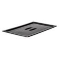 Cambro 10CWCH110 Camwear Food Pan Cover - Full Size, Flat, Handle, Black, With Handle, Black Polycarbonate