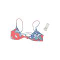 Raisins Swimsuit Top Red Floral Motif Swimwear - New - Women's Size Large