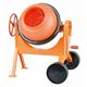 LENA® 05004 - Betonmischer 29 cm, Mischmaschine orange, großer Zementmischer - Simm