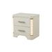 Jasmine Traditional Style 2-Drawer LED Nightstand Made with Wood