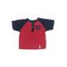 Lucky Brand Short Sleeve Henley Shirt: Red Solid Tops - Size 12 Month