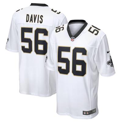 New Orleans Saints Nike Spielstraße Trikot - Weiß - Demario Davis - Jugend Image