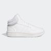 Sneaker ADIDAS SPORTSWEAR "HOOPS MID", Gr. 32, weiß (cloud weiß, cloud weiß, grau two), Textil, Synthetik, sportlich, Schuhe