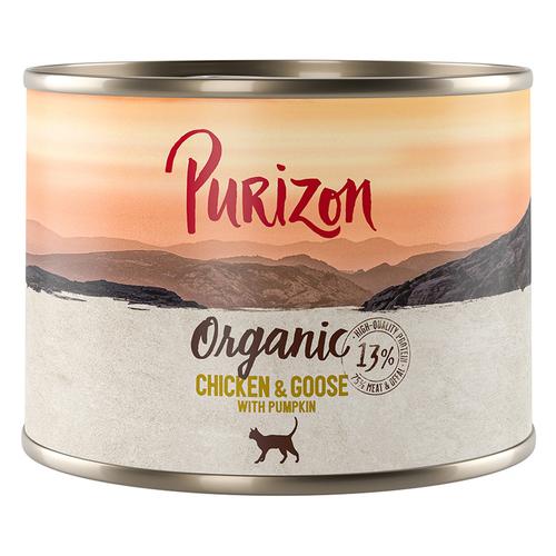 12x 200g Huhn und Gans mit Kürbis Purizon Organic Katzenfutter nass