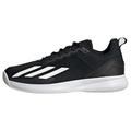 adidas Herren Courtflash Speed Tennis Shoes-Low (Non Football), core Black/FTWR White/Matte Silver, 46 2/3 EU