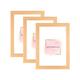 Alison Kingsgate Pack of 3 Pine 24x18 Inch Frame With Safe Perspex Front - Set of 3 24" x 18" (61 x 45.7cm) Pine Frames - Display Portrait & Landscape - Handmade Frames