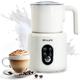 Milk Frother Electric, Premium Detachable Milk Frother, Coffee Frother, Hot Chocolate Maker, 4 in 1 Stainless Steel Milk Steamer for Hot & Cold Foam Latte, Cappuccino, Warm Milk