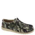 Hey Dude Wally Camouflage - Mens 14 Green Slip On Medium