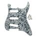FLEOR SSS ST Guitar Pickguard 11-Hole Scratch Plate Grey Pearl with Pickguard Screws for Guitar Parts