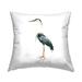 Stupell Heron Bird Minimal Wildlife Printed Throw Pillow Design by Elephant Stock