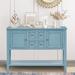Table buffet sideboard Sofa table with storage drawers, cabinets and bottom shelf