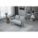 Velvet Accent Sofa Modern 2 Seater Upholstered Arm sofa Tufted Sofa with Metal Frame, Single Leisure sofa for Living Room