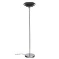 Lampadaire en métal noir mat