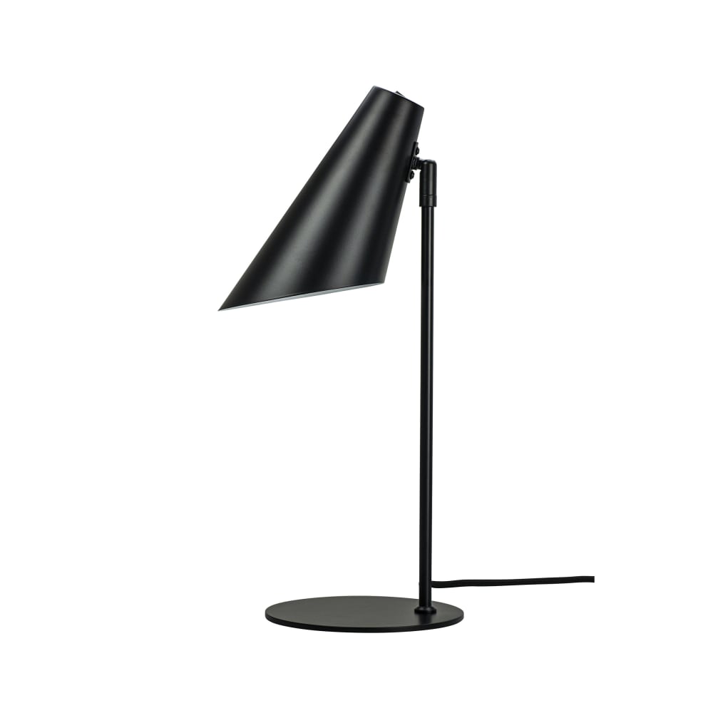 Lampe à poser en métal noir mat