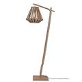 Lampadaire bambou abat-jour bambou naturel/noir, h. 150cm